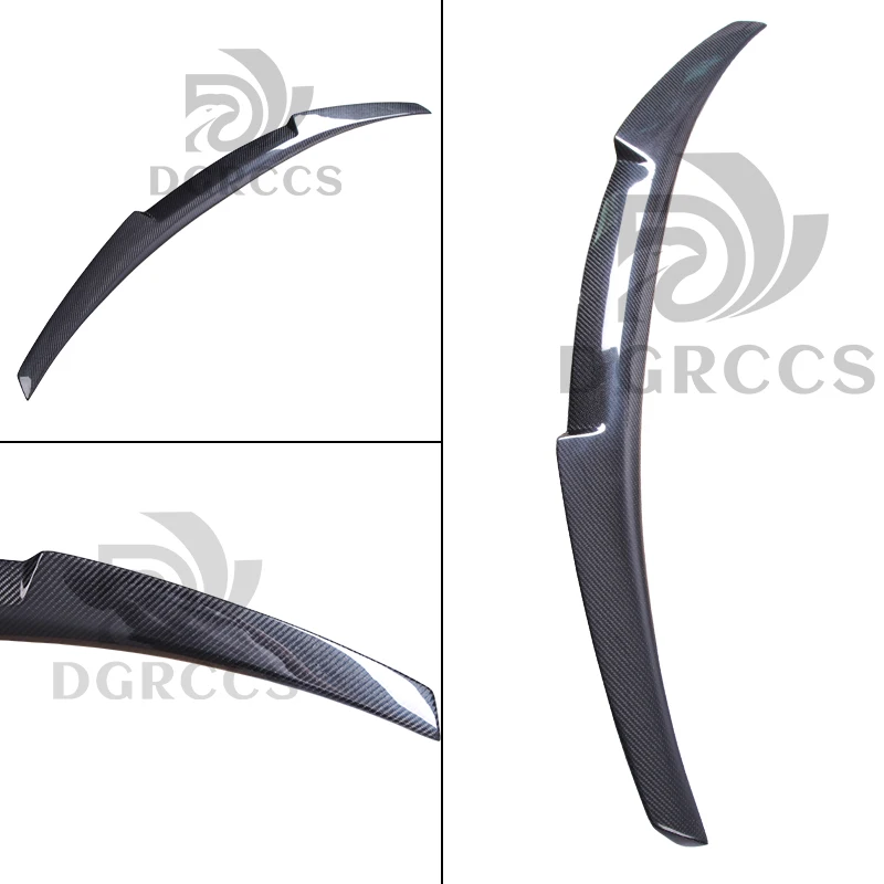For AUDI A3 S3 RS3 Limousine 8Y Sedan M4 Style Rear Spoiler Trunk Wing 2021-2026 Carbon Fiber Glossy Black
