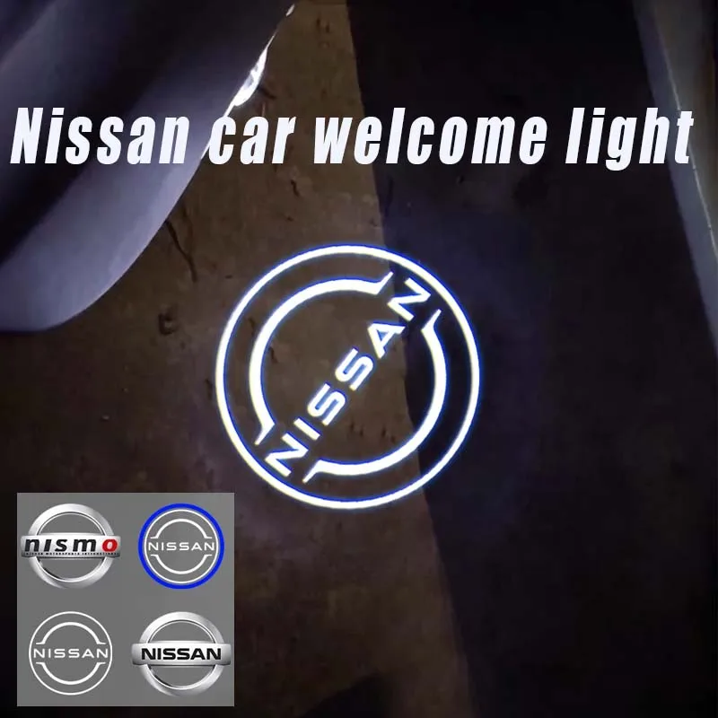 2Pcs Car Door Welcome Lights Led Projector Courtesy Lamp For Nissan Maxima 2004-2020 2019 2018 2017 2016 2015 2014 Accessories