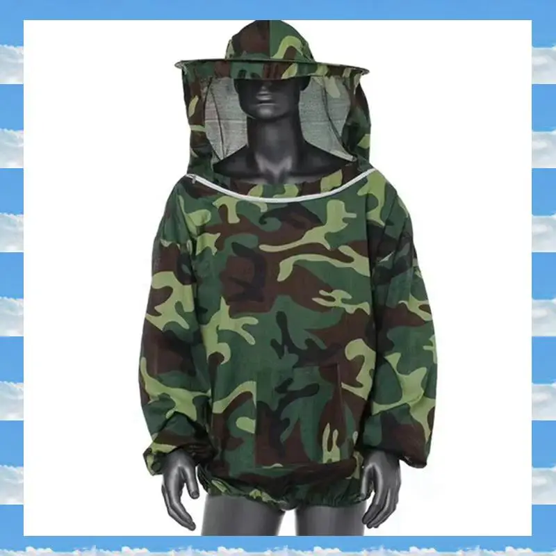 

A11I 2X Beekeeping Suit Bee Clothes Of With Hat Anti-Bee Suit Anti-Bee Bite Equipment Farming Clothing Coverall,Camouflage