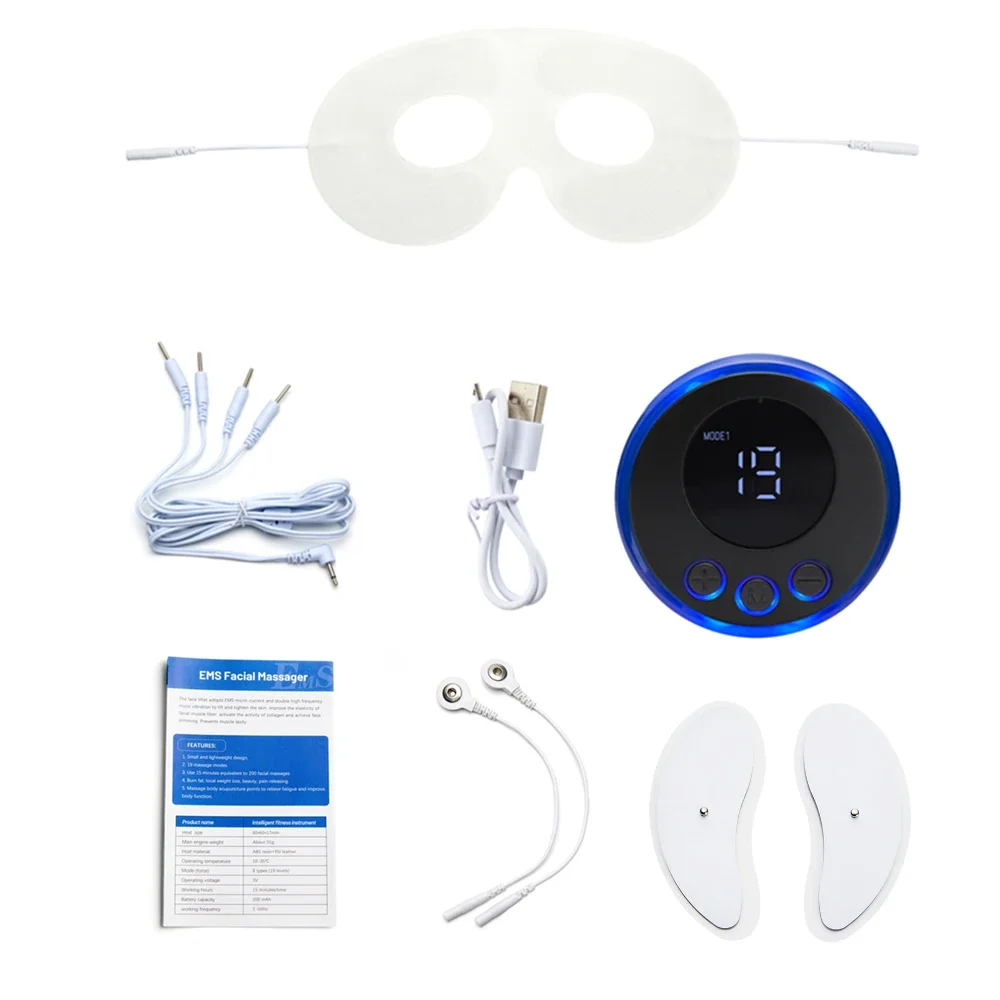 مدلك رفع الوجه الحالي محفز العضلات جهاز تجميل الوجه شد الجلد المضادة للتجاعيد العناية بالبشرة الدائرة المظلمة