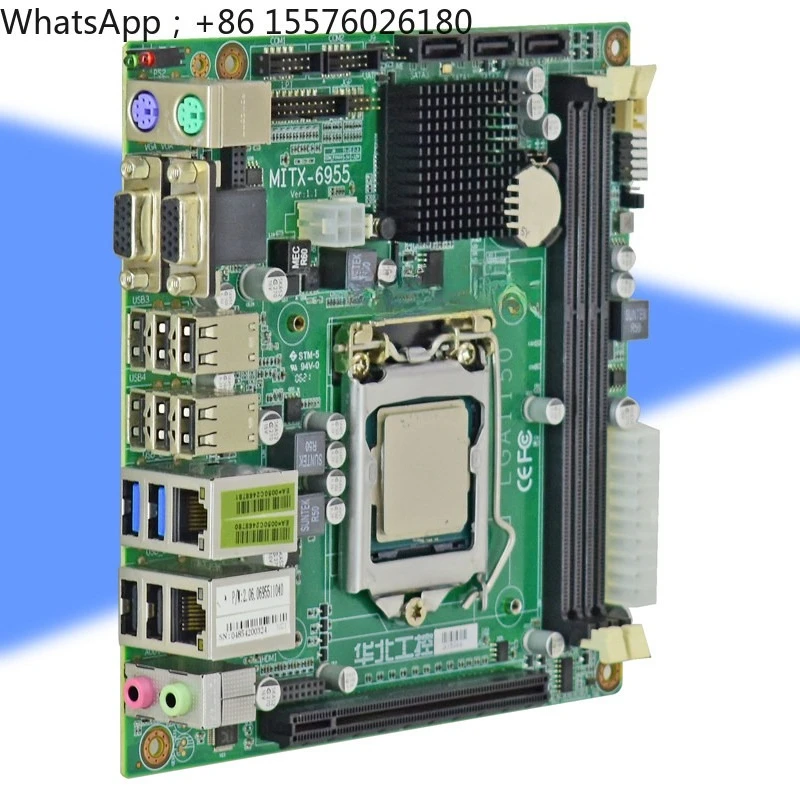 MITX-6955 Small Main Board Industrial Computer Original Disassembly with CPU Spot LGA1150 DDR3