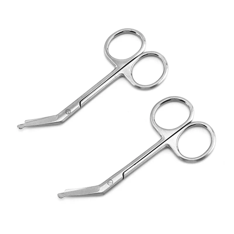 Stainless Steel Bandage Scissors 11cm Nursing Scissors For Medical Home Use Shear Household Plaster Dressing Surgical Gadgets