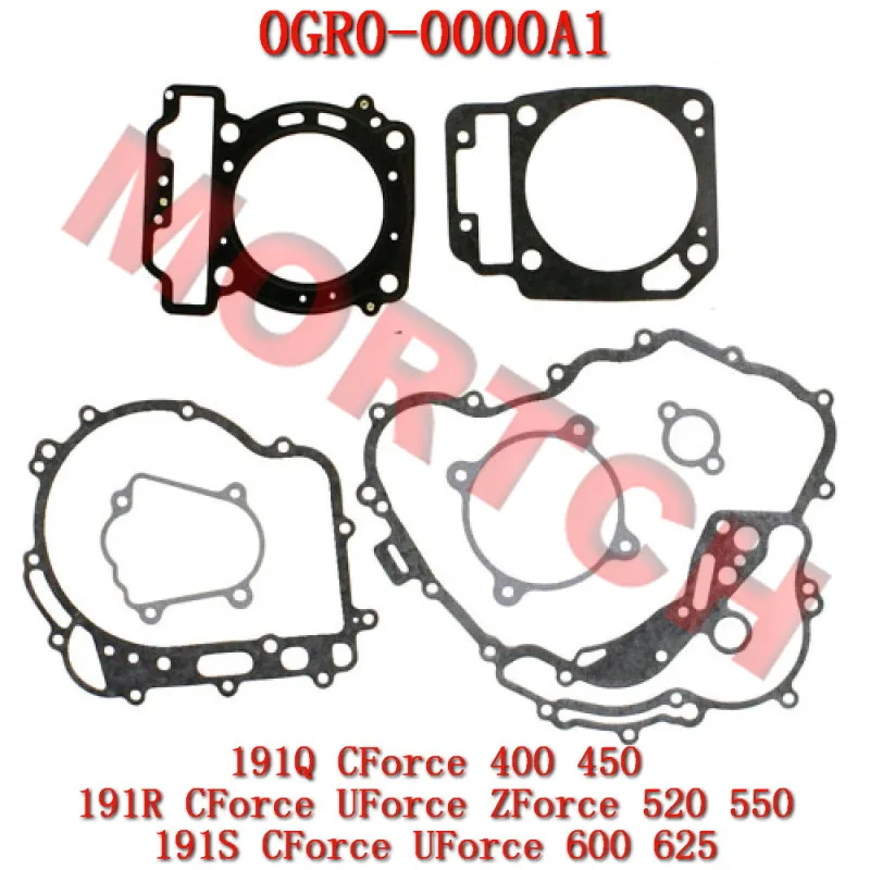 Engine Gasket Set for CFMoto 400 X4 450 X450 500S 520 500HO X5H.O. 550 X550 U550 Z550 550EX 600 Touring 625 X625 0GR0-0000A1