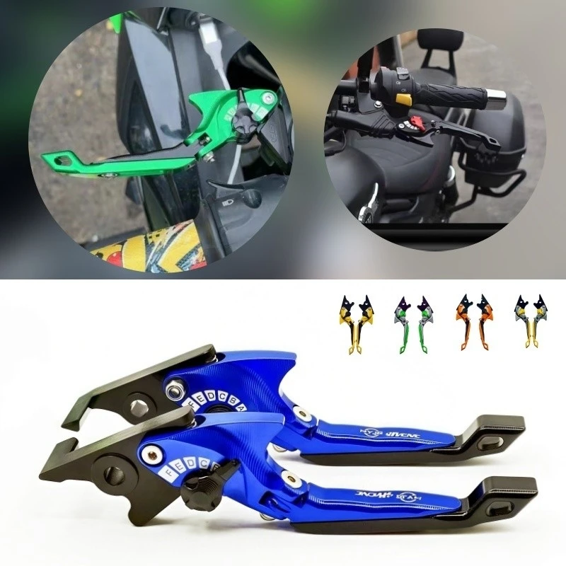 

For Kawasaki ZX7R / ZX7RR 1989-2003 ZX9 1994-1997 Motorcycle Parts 3D Brake Lever Set Foldable Adjustable Handle Levers