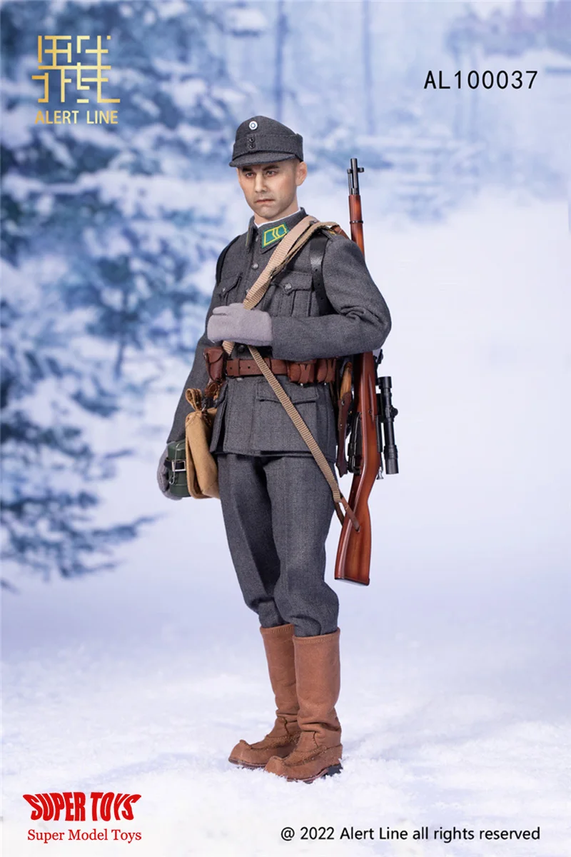 Auf Lager Warn linie al100037 1/6 wwii finnische Armee Soldat Modell 12 ''männliche Action figur Körper puppe Waffe komplettes Set Modell Spielzeug