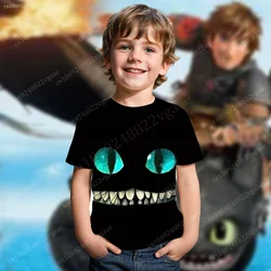 How To Train Your Dragon T Shirt Kids Men Boys Toothless T-shirt Short Sleeve Top Funny Tee Clothes Training Uniform Clothing