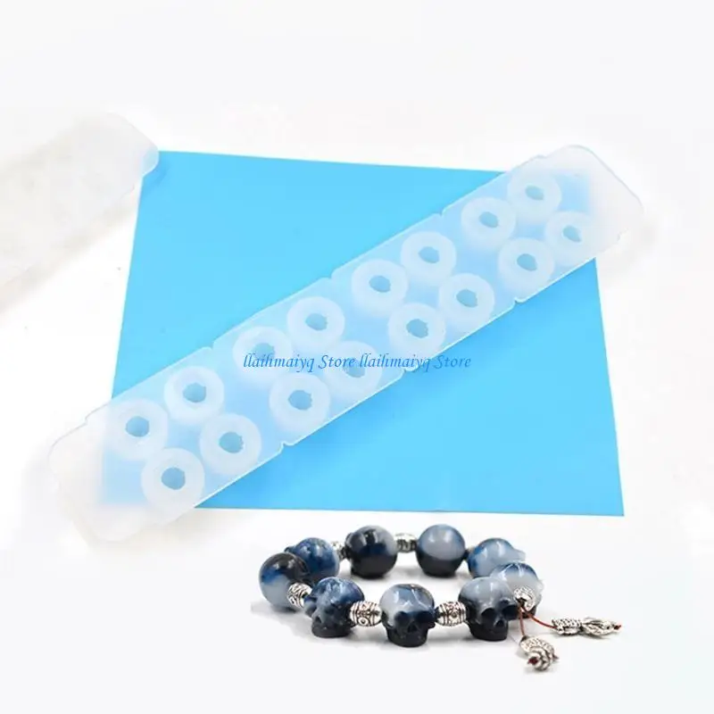573B Silicone Mold For Jewelry Making Skull Head Beads With Hole Epoxy Resin Silicone Mould Handmade Craft DIY Jewelry