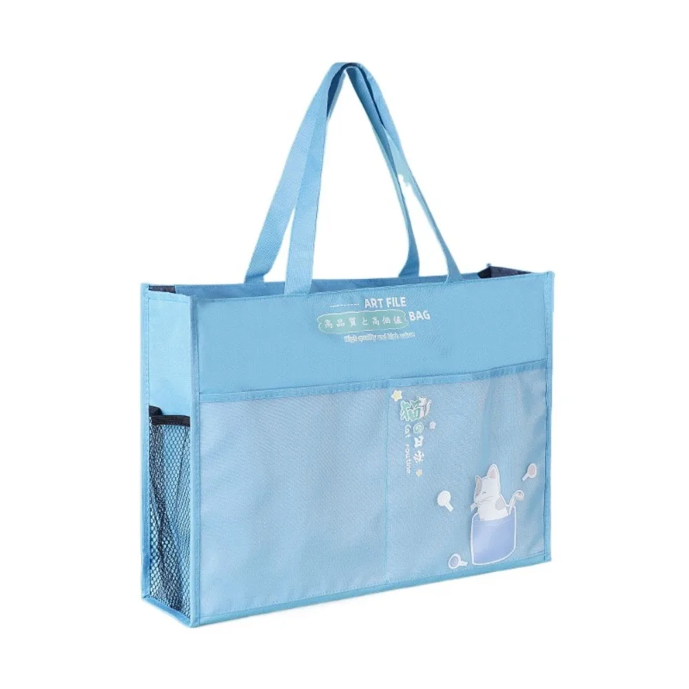 

Сумка-органайзер A3 на молнии, креативная, вместительная, многослойная, водонепроницаемая, с ручкой, для хранения книг, школьная