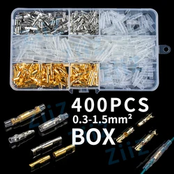 400PCS boxed ZiiZ 4.0 bullet Crimp terminal car electrical wire connector diameter 4mm Female+Male+Case Cold press terminal