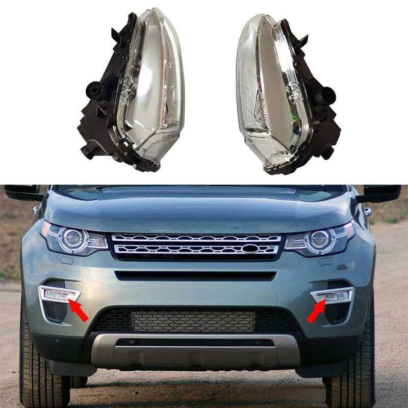 

1Pair Car Front Bumper LED Lights Fog Lamp Left/Right For Land Rover Discovery Sport 2015-2019 LR077887/LR077888