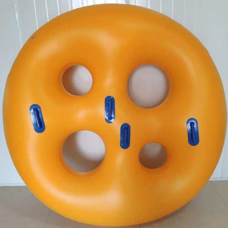 2026 Durable Thickening Inflatable Swimming Ring Customized Inflatable Water Playground Multi-person Float Toy Surfing Drift Cir