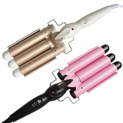 Dry Wet Dual-purpose Hair Curler 3-Tube Hair Curling Iron Multiple Gears Temperature Control Egg Roll Hair Waver Styling Tools