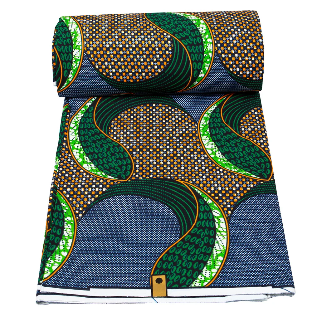 High Quality Veritable African Wax Prints Fabric Ghana Wax 100% Cotton African Real Wax Nigeria Ankara Loincloth 6yards