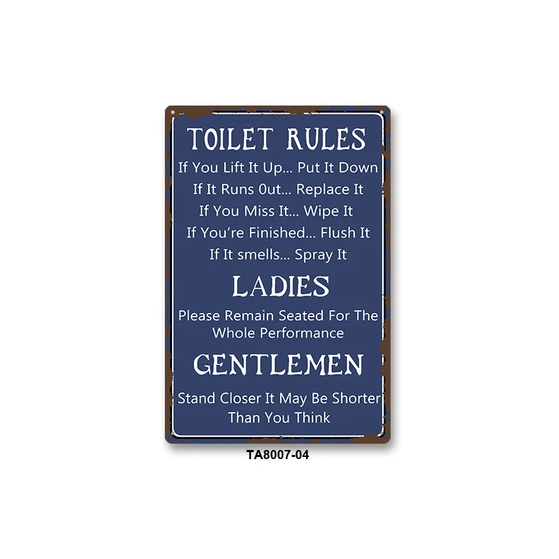 Tin Metal Decor Is A Hot Selling Fashion and Trendy Decoration for Bars, Clothing Stores, Home Decor, and Wall Decorations