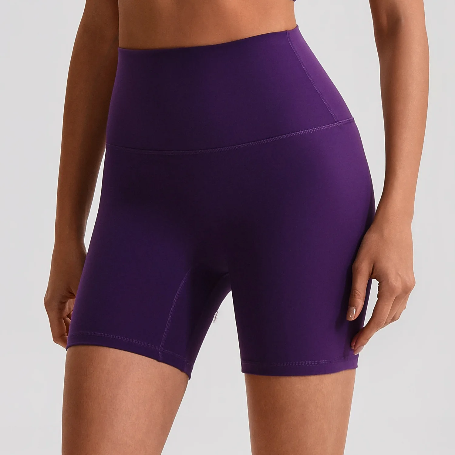 

Однотонные женские спортивные шорты с высокой талией, мягкие, облегающие, для фитнеса, йоги, велоспорта, бега, тренировок в зале