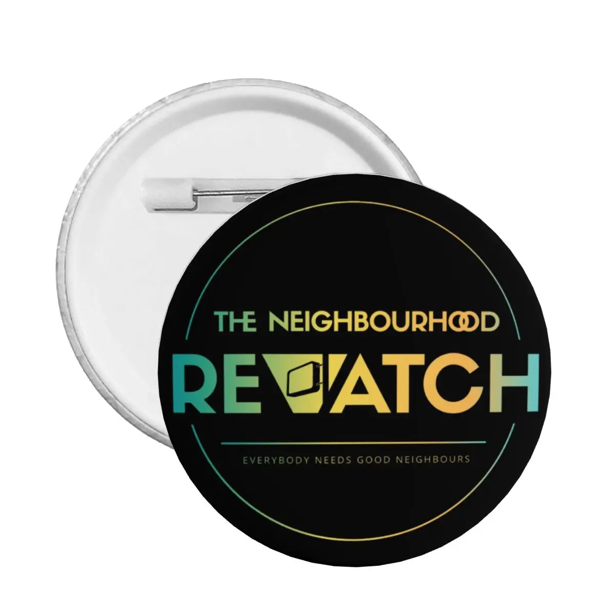 Pop Rock Band Neighbor House Rewatch Pin Back Buttons Personalize Brooch Badge for Backpack Pinback Birthday Gift