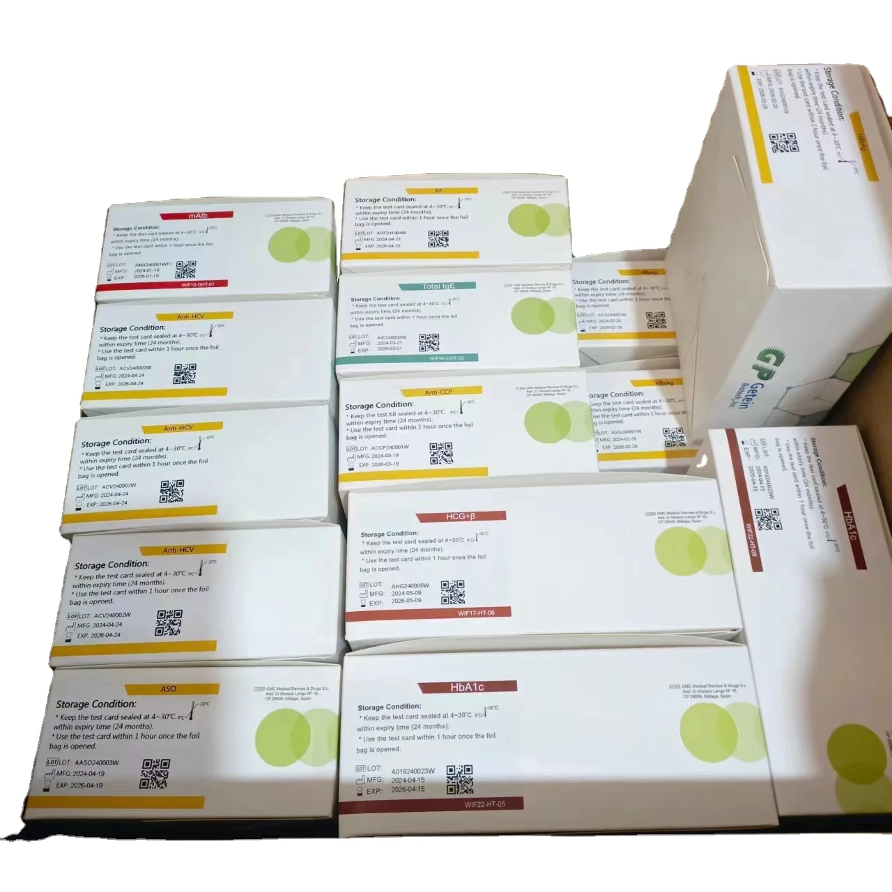 Getein CTnI /HbA1c /D-Dimer /T3 T4/TSH/ BNP 4 canais Getein 1160 Analisador de hormônio Equipamento de teste de analisador de polvo seco