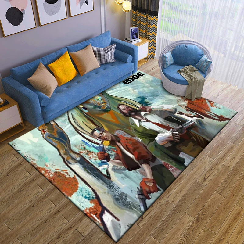 Game Disco-Elysium Area Rug,Carpet for Home Living Room Bedroom Sofa Doormat Kitchen Decor,Non-slip Floor Mat  Sonic Tapete