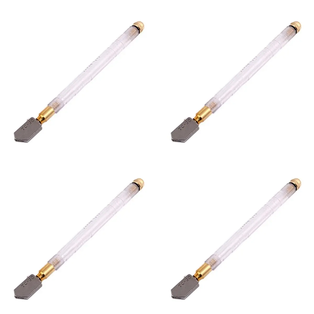 4PCS Upgrade Diamond Glass Cutter 2-19mm 175mm Carbonization Alloy Glasses Cutters for Hand Tool Glass Cutting
