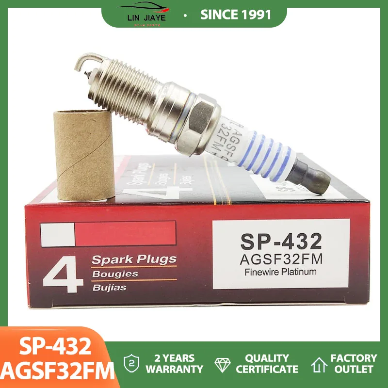 SP-432 AGSF 32FM Platinum Spark Plug For Ford Mercury Contour E-150 Lincoln Explorer F250 Ranger Town SP432 AGSF32FM SP 432