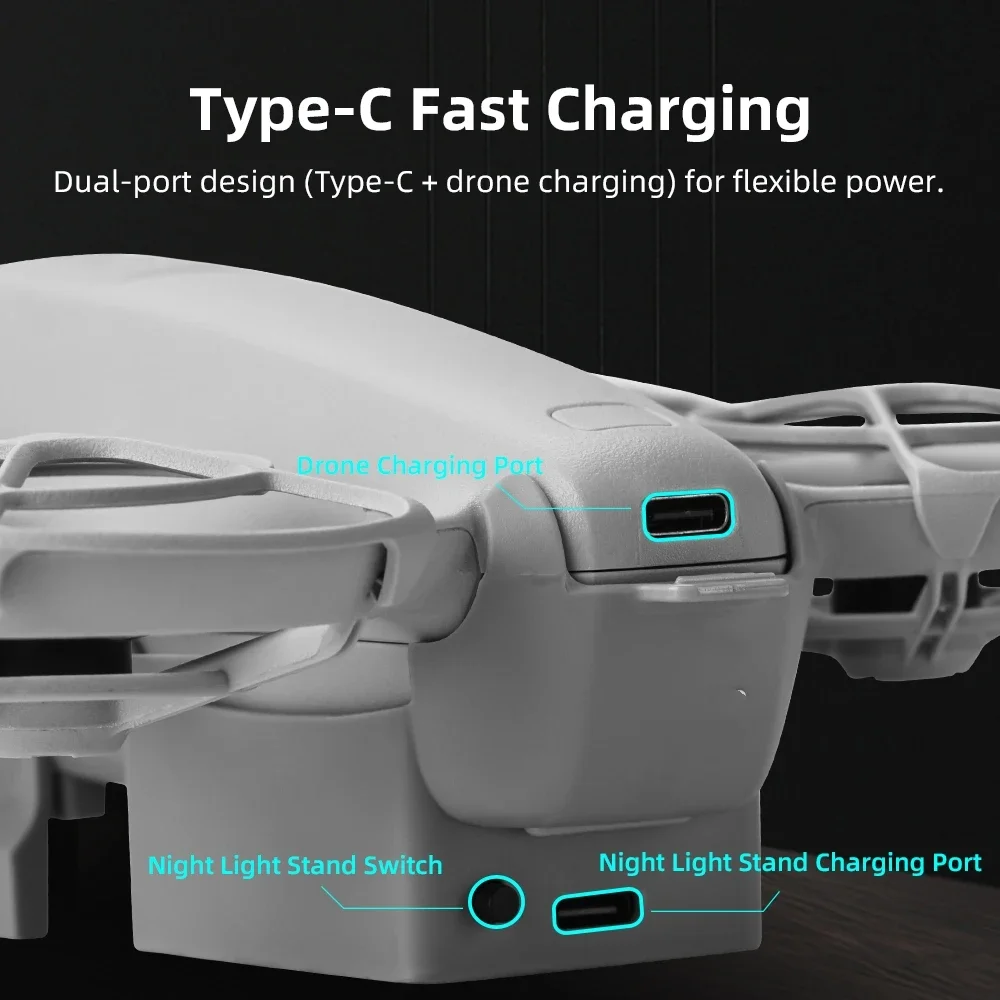 For DJI NEO Increase Height Kickstand Night Lights Landing Gear Illuminated Kickstand Height Protector Accessory