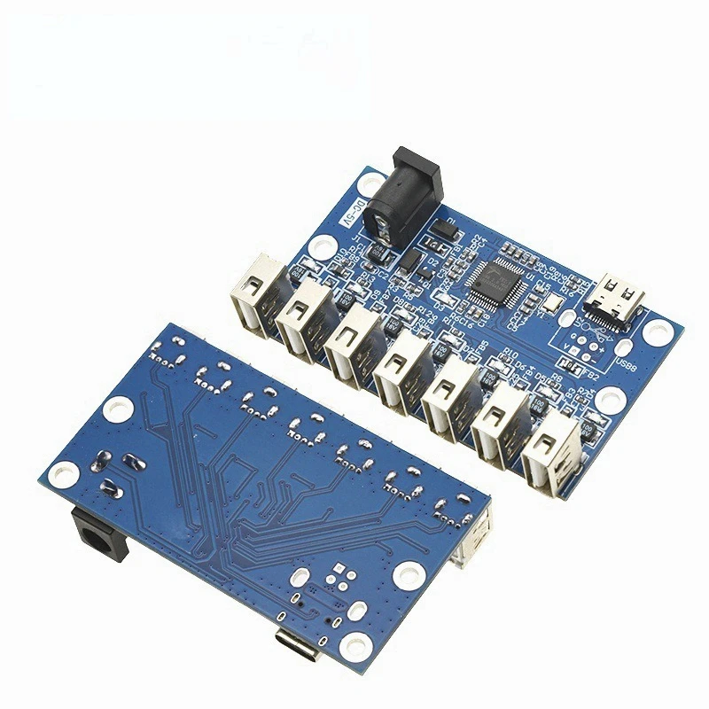 FE2.1 USB HUB Module 1 to 7 Port USB 2.0 Splitter With Power Supply Seven Port USB Expander Board