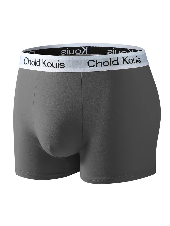 4pcs Men's Underwear, Comfortable, Soft Breathable Athleisure Boxer Underwear, Trendy Simple Hot-Selling Men's Boxer Underwear, image 2