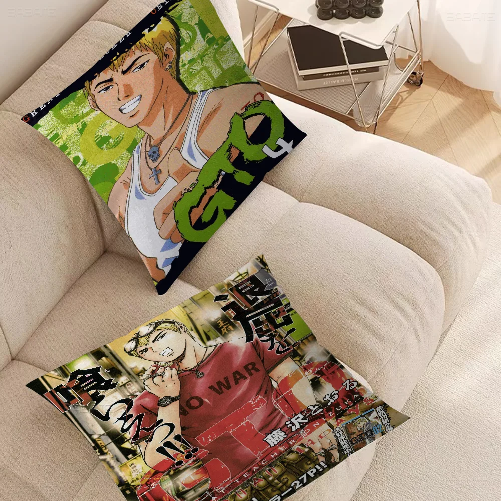 Anime Great Teacher Onizuka Pillowcase Toon Gift Cushion Cover Bedroom Home Sofa Chair Seat Decor Pillow Case