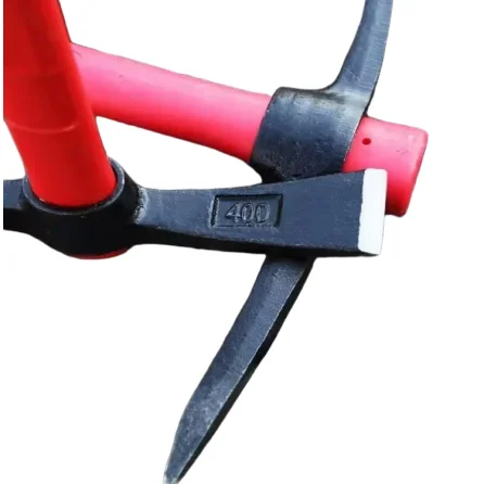 Heat-treated Forged Steel Fire Axe Hoe with Anti-rust Coating & Non-slip Fiberglass Handle