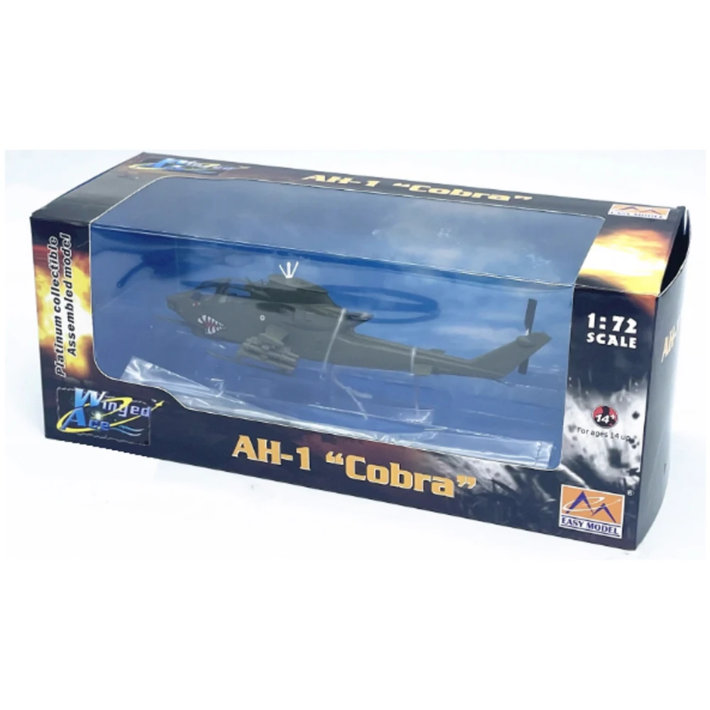 

Easymodel 37098, масштаб 1:72, армия США AH1 AH-1F RAF Cobra, вертолет, самолет, пластиковая готовая военная модель, игрушка