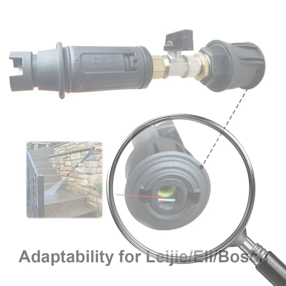 

High Pressure Washer Nozzle with Safe Lock Quick Plug Connect Sprayer Wear Resist for Interface Water Pipe Modification