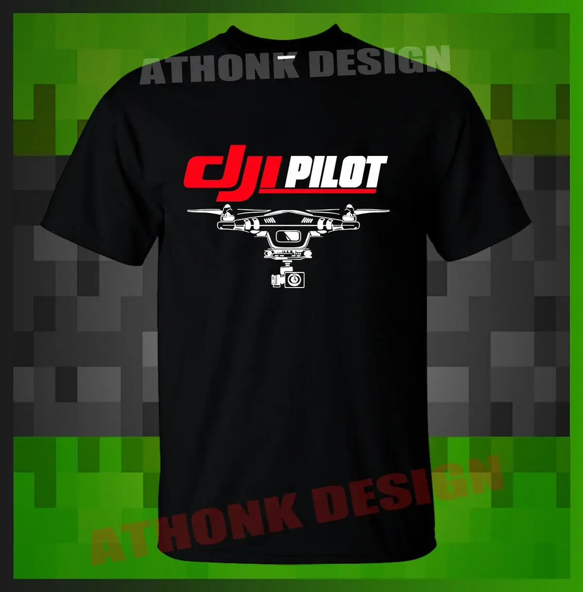 

NEW MEN'S T-SHIRT DJI Phantom 4 Pro Obsidian Camera Drone MEN'S T-SHIRT