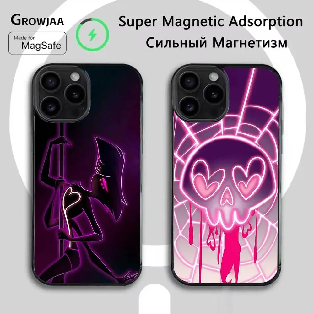 

HazbinS AngelS Dust Phone Case For iPhone 16e,16,15,14,13,12,11,Plus,Pro,Max,Mini Magsafe Magnetic Wireless Charging