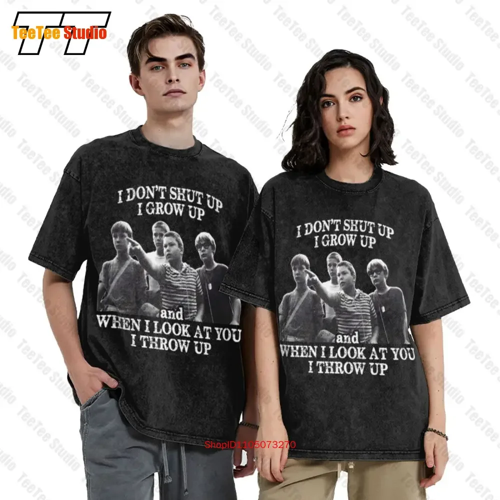 I Don'T Shut Up I Grow Up Stand By Me Film Vintage Oversized T-Shirt E4L4
