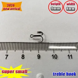 2024 new Treble Fishing Hooks  size 16#  number:50pcs/lot super small treble hook high carbon steel