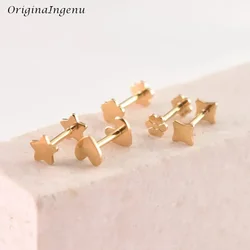 14K Gold Filled Screw Back Stud Earring Dainty Earrings Tarnish Resistant Hypoallergenic Jewelry Vintage Earrings For Women