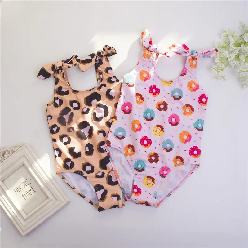 2025 Kids Swimsuit Child Girls One Pieces Bathing Suit Beach Wear Swimwear Summer Swim Biquinis Badpak Monokini