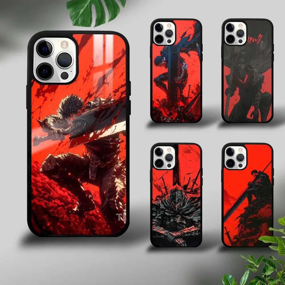 

Anime B-Berserk G-Guts Phone Case For iPhone 16 15 14 13 12 11 Pro Xs Max Mini Plus Celulares Hard Funda