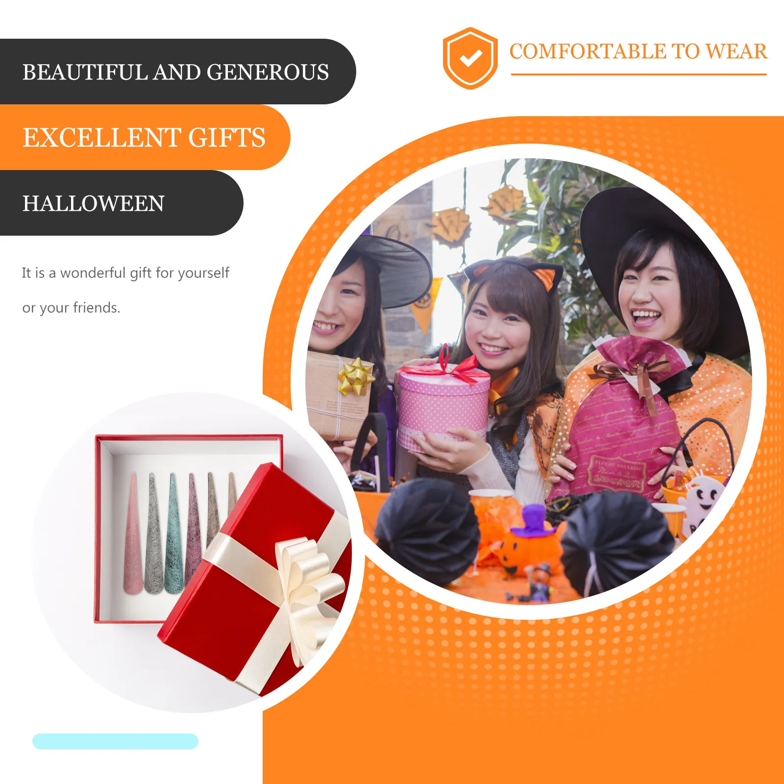 6Pcs Premium Hair Clips Simulated Ox Horn Duck Clamp for Ponytail Stylish Hair Accessory Women Fashionable Travel Essential
