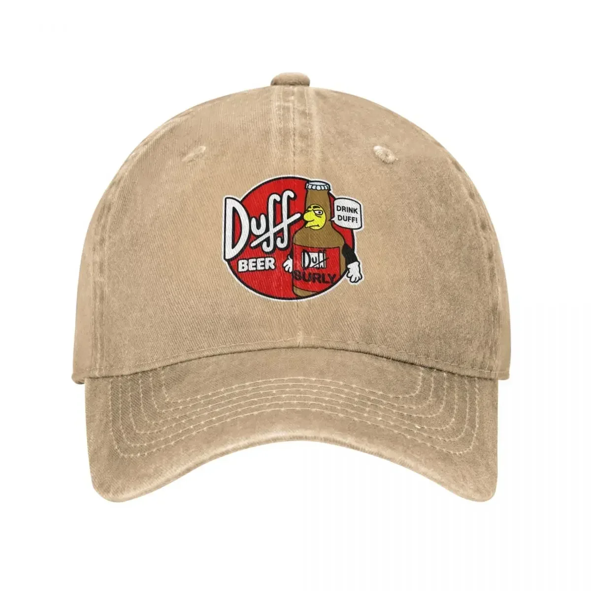 ダフビールロゴキャップ男性女性コットントラッカーハット日常着調節可能な野球帽