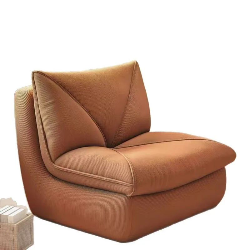 Lazy sofa can lie down and sleep single bedroom living room, human kennel can move small lazy chair backrest integrated