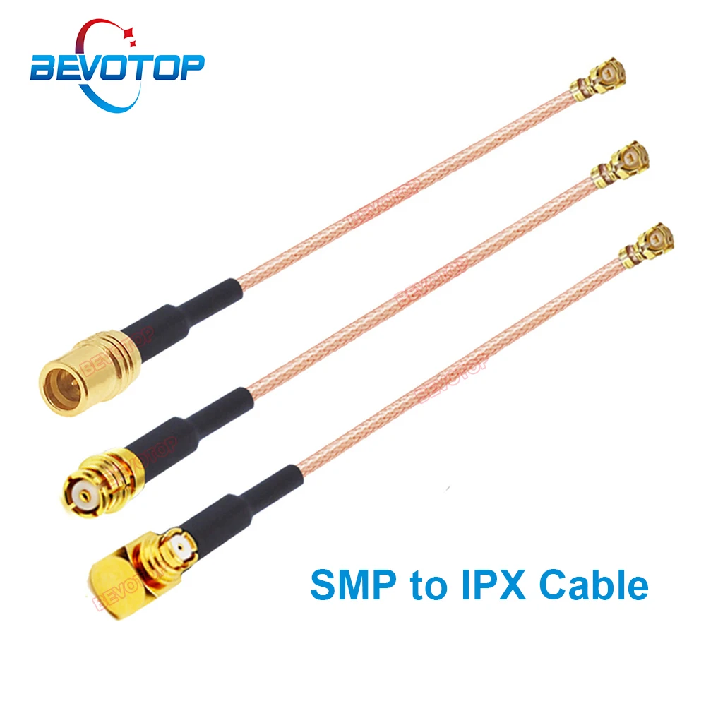 

10PCS/LOT SMP to IPX Jumper SMP Female / Male to u.FL IPEX1 Female Jack RG178 Cable RF Coaxial Pigtail Antenna Extension BEVOTOP