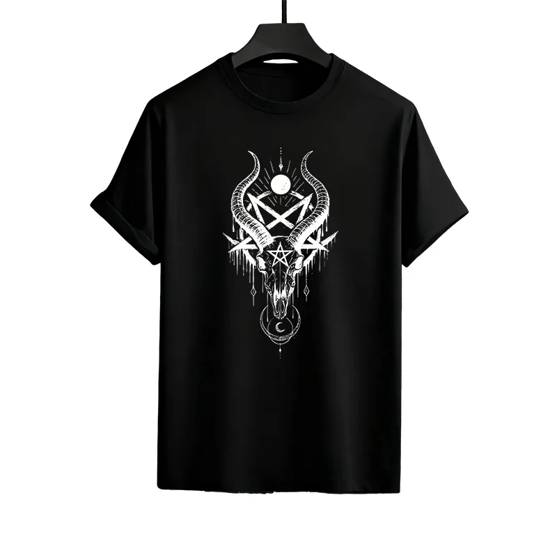 الشيطان قميص مطبوع Sweatpants الرجال الشارع الشهير نمط غير رسمي الربيع الصيف المنزل في الهواء الطلق الراحة صالح الملابس الذكور تي شيرت Co-ords #5