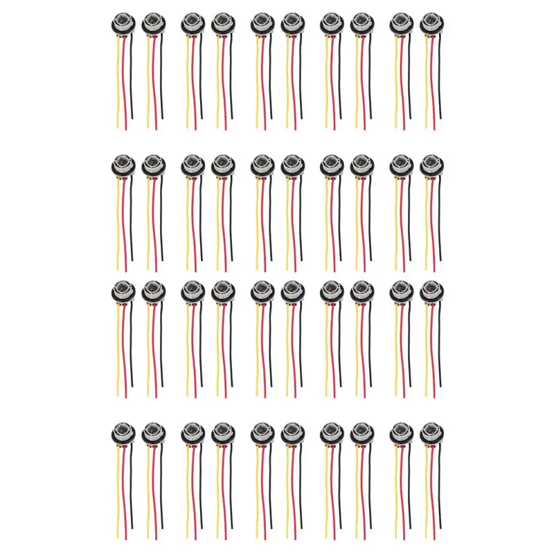 

40 шт. 1157 Bay15d Держатели ламп P21/5W, адаптеры-коннекторы, пластиковые автомобильные аксессуары для стоп-сигналов