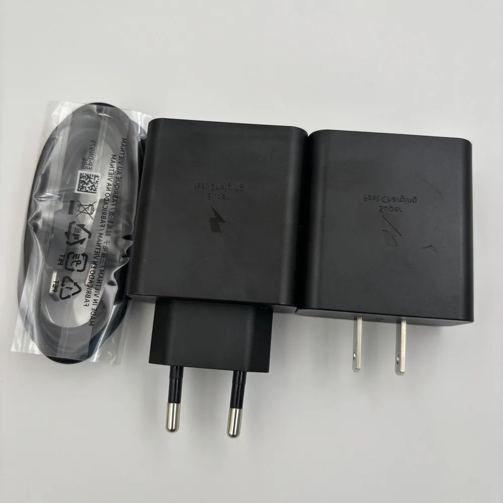 T5020 Samsung 50W Max + 25W Max PD Super Fast Charging EU US Power Charge Adapter for Galaxy S25 S24 Ultra Plus Fold Flip 6 5 4