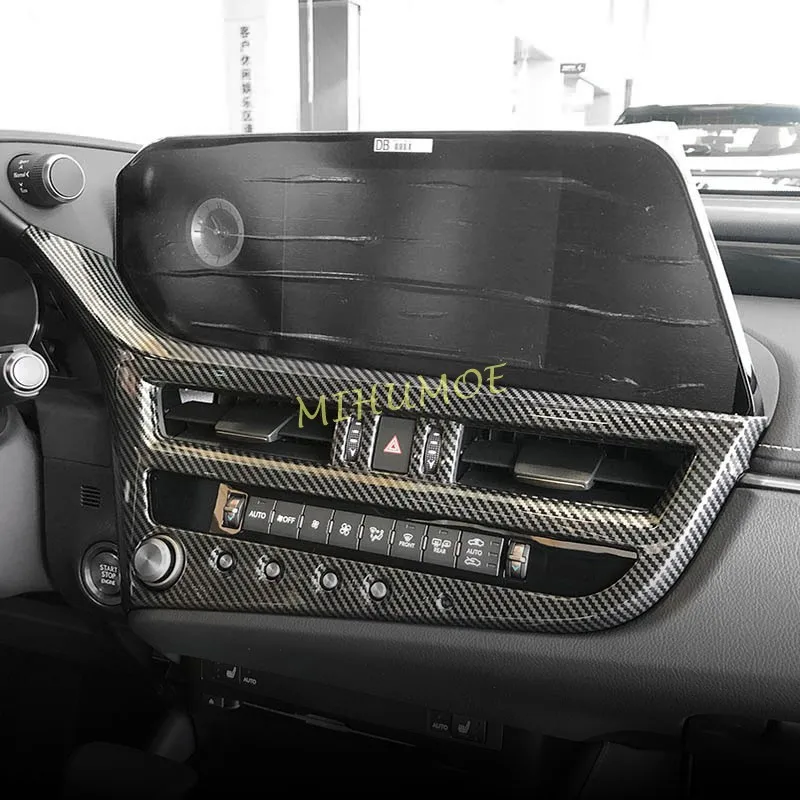 

For 2022-2025 Lexus ES250 ES300h ES350 Carbon Fiber Center Console Air Vent Outlet Switch Panel Cover Trim Accessories 2024 2023