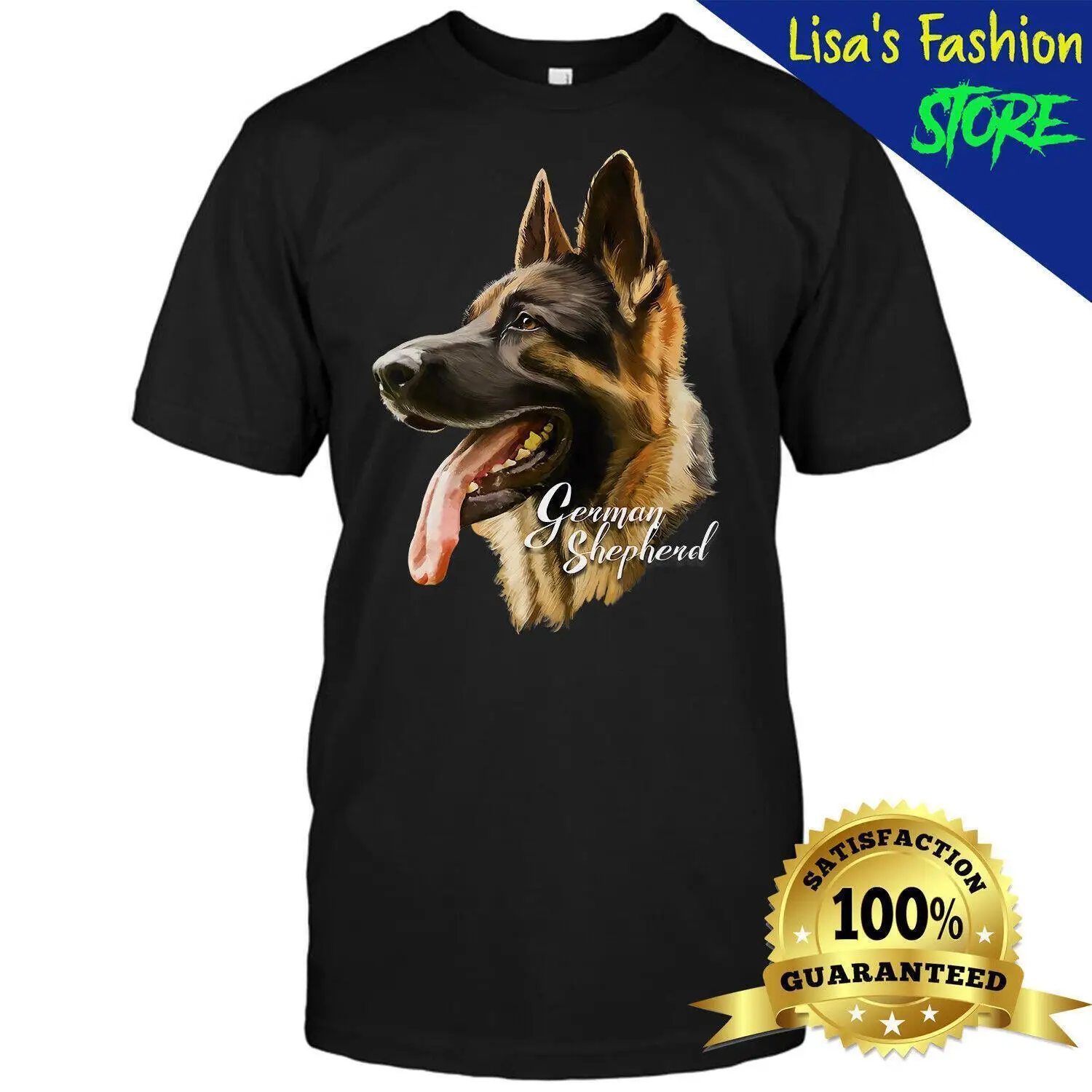 German Shepherd Sharp Dog T-Shirt Dogs Tee Shirt Gifts