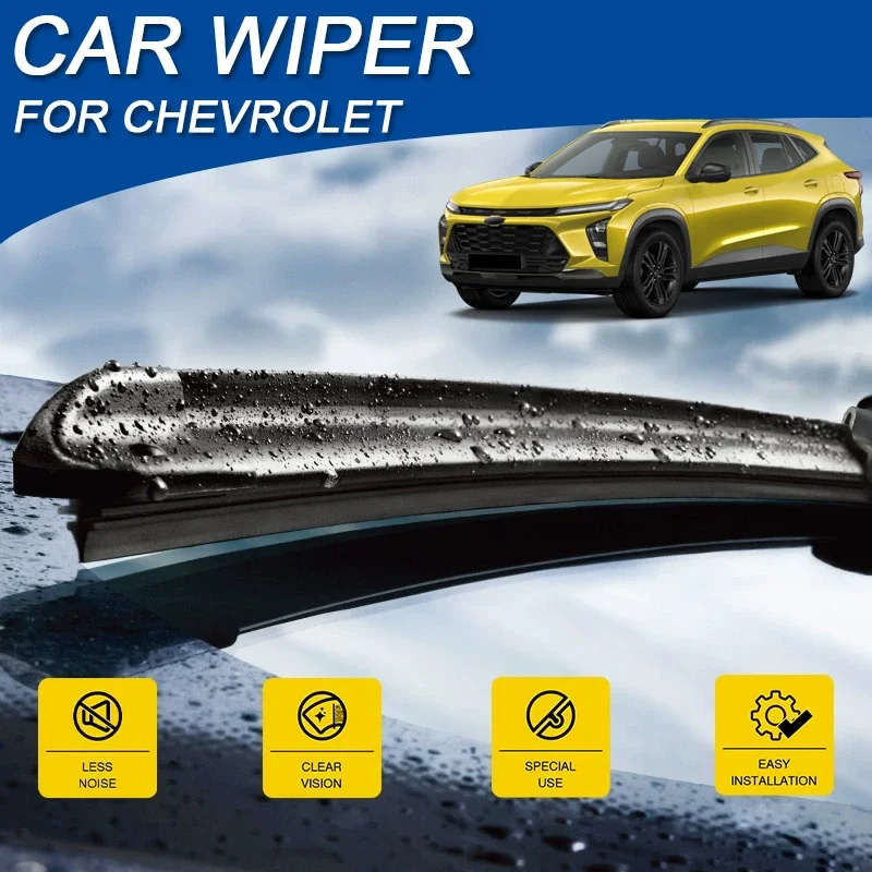 2PCS Car Blade Front Windshield Rubber Wiper For Chevrolet Blazer EV Captiva Equinox EV Grove Tracker Trailblazer Trax Accessory