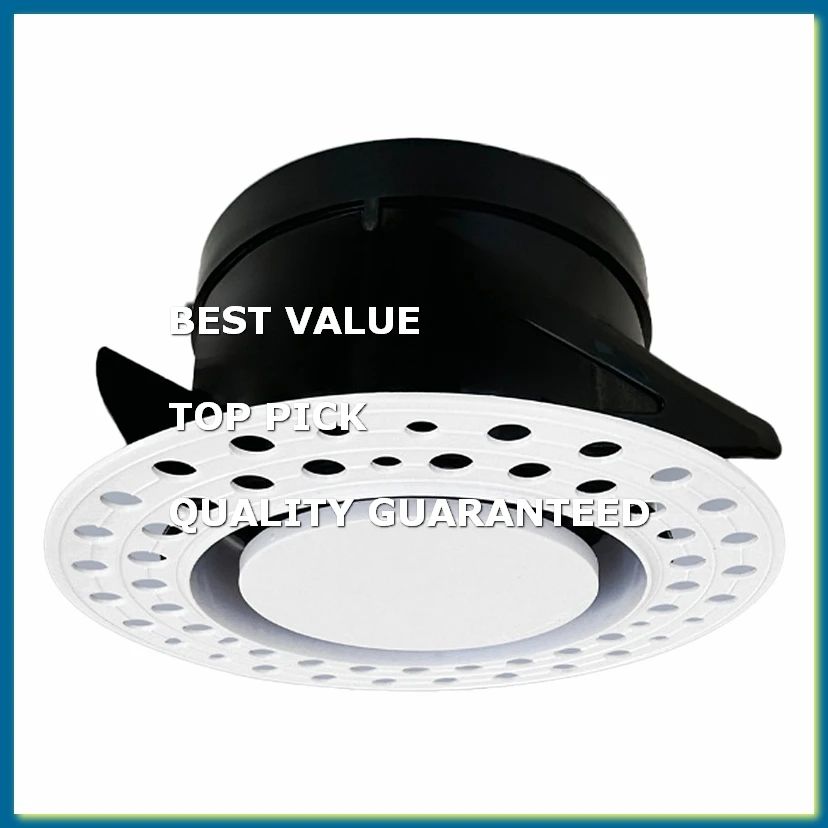 Adjustable Round Air Conditioning Outlet Vent Diffuser Ceiling Flush Mount Central Air Vent Cover for Home Hvac 100mm