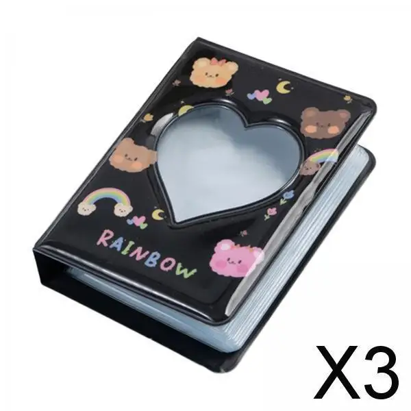 กระเป๋าเก็บบัตรภาพถ่ายขนาดเล็ก2-6แพ็ค3นิ้วน่ารักสำหรับ